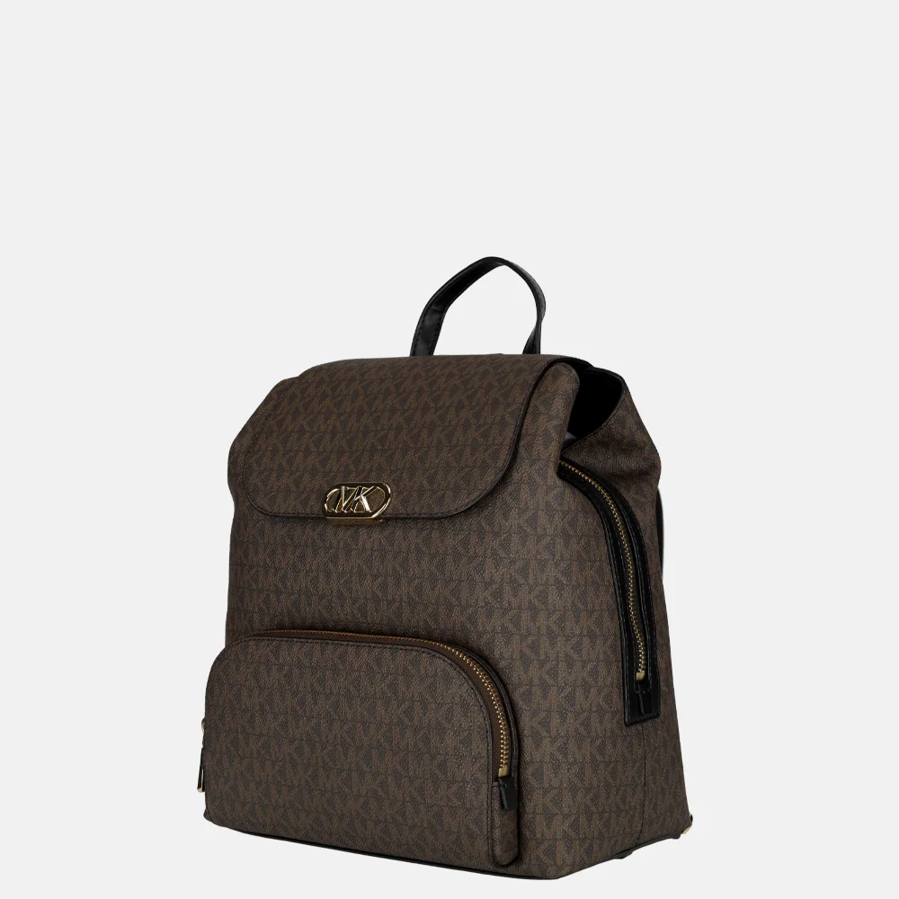 Michael Kors Kensington rugzak brown/black bij Duifhuizen