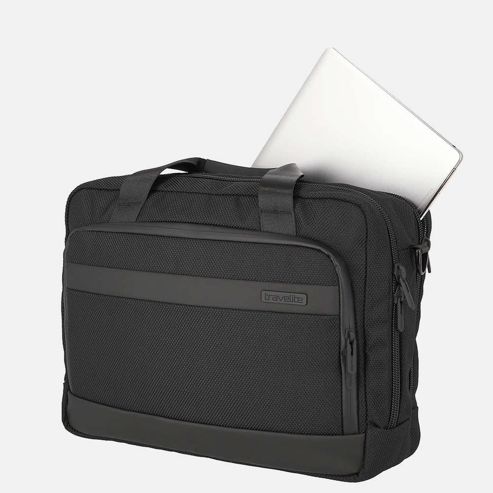 Travelite Meet laptoptas 15.6 inch black bij Duifhuizen