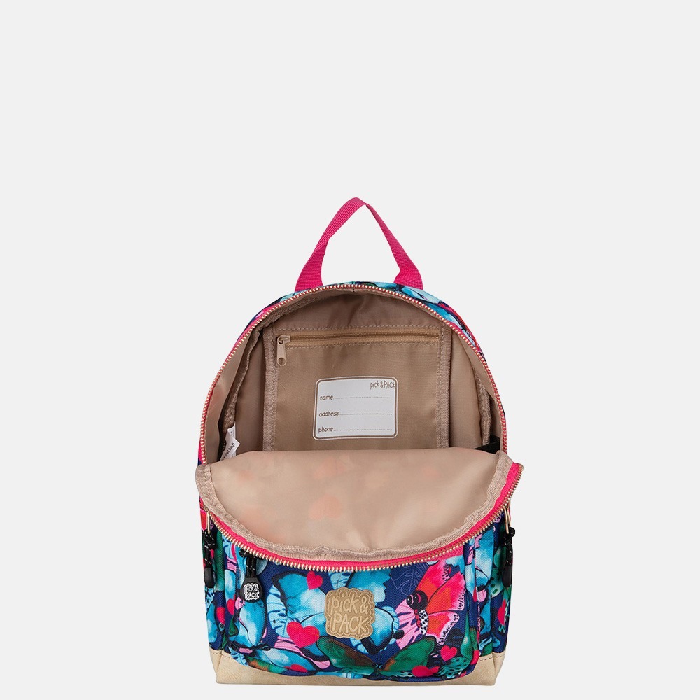 Pick & Pack Beautiful Butterfly kinderrugzak S navy bij Duifhuizen