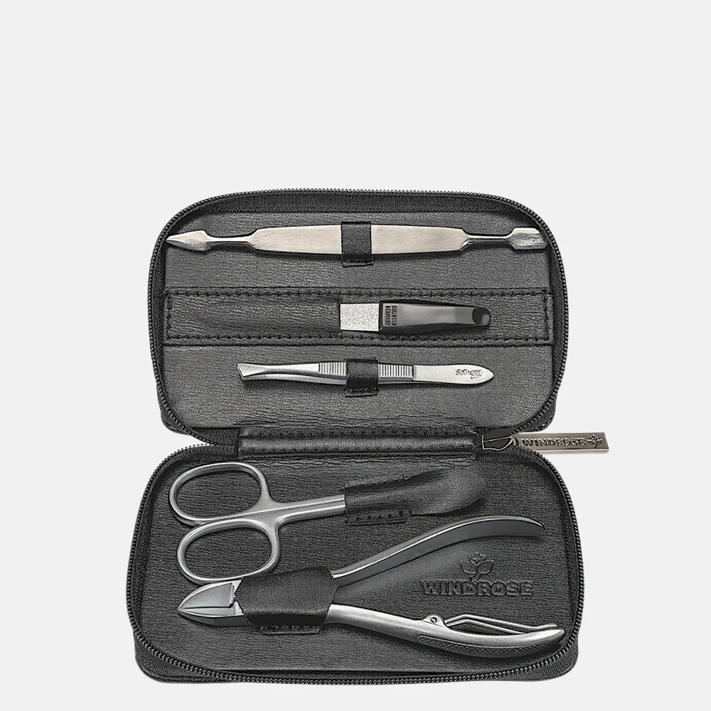 Windrose manicure etui black bij Duifhuizen