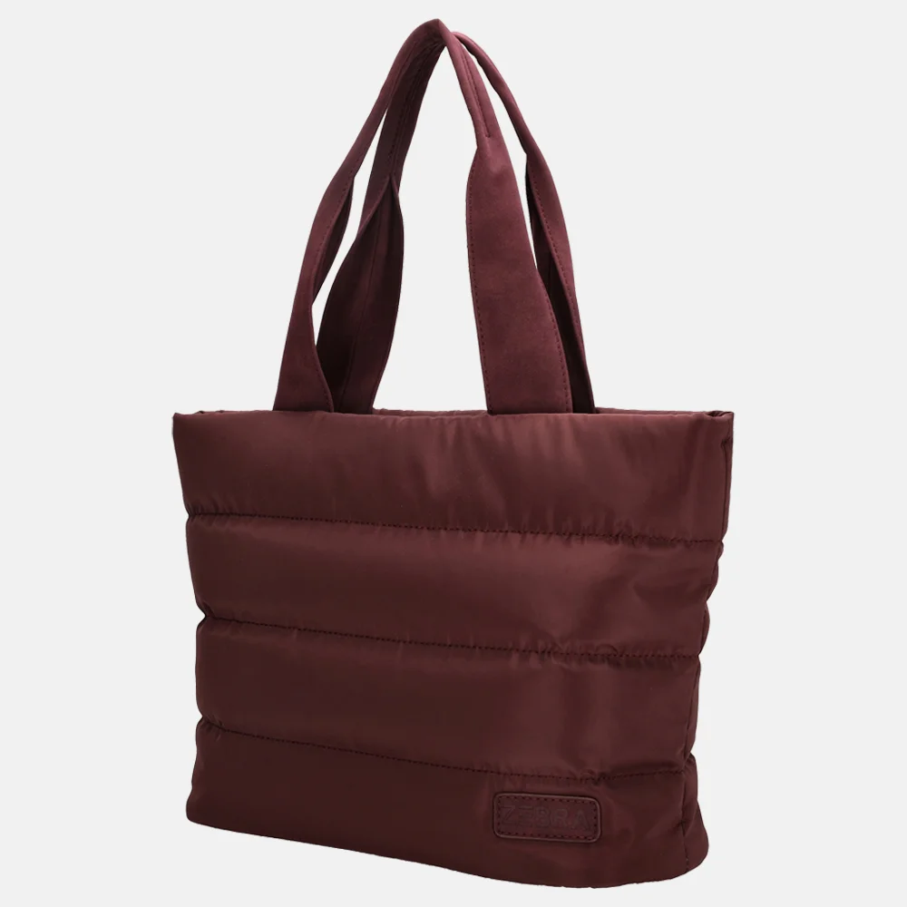 Zebra Trends Elske puffy handtas M bordeaux bij Duifhuizen