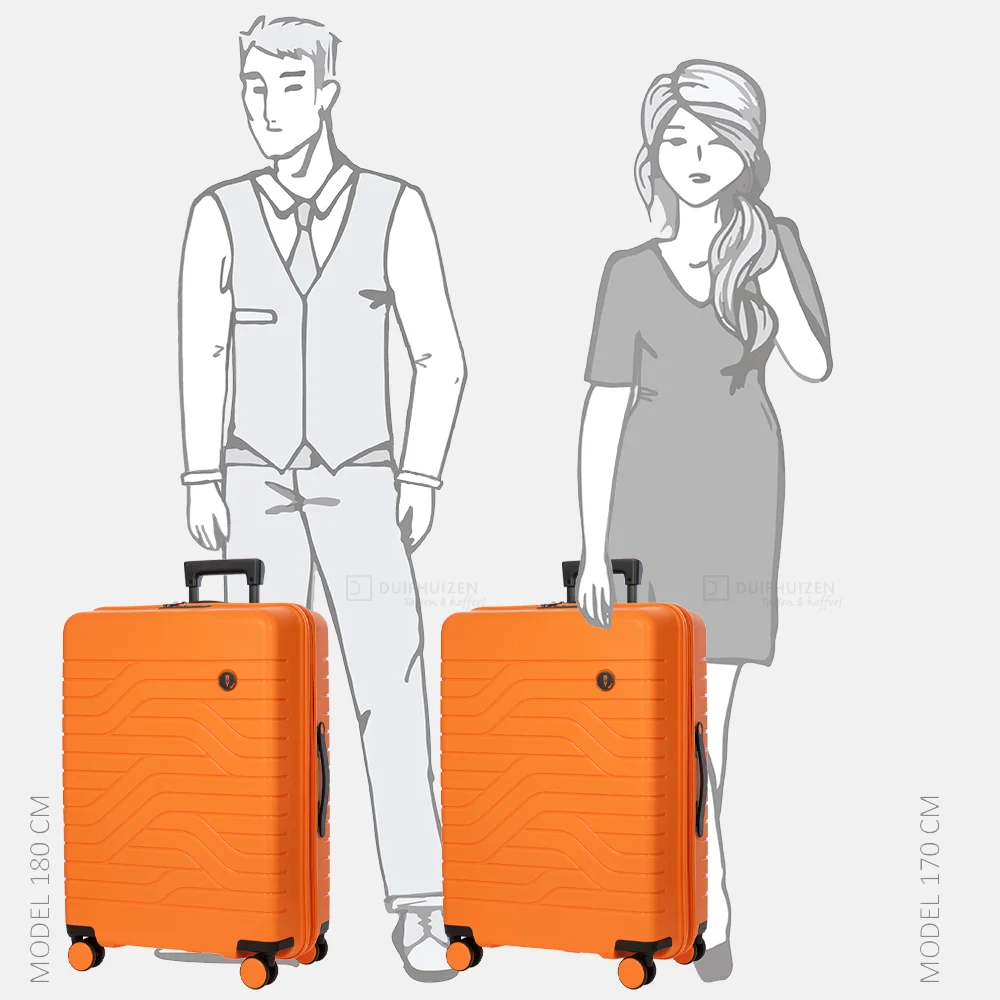 Bric's Ulisse Expandable reiskoffer 71 cm orange bij Duifhuizen