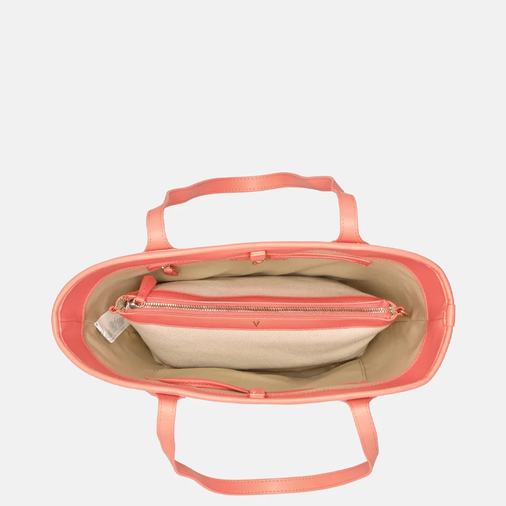 Valentino Bags Covent shopper natur/coral bij Duifhuizen
