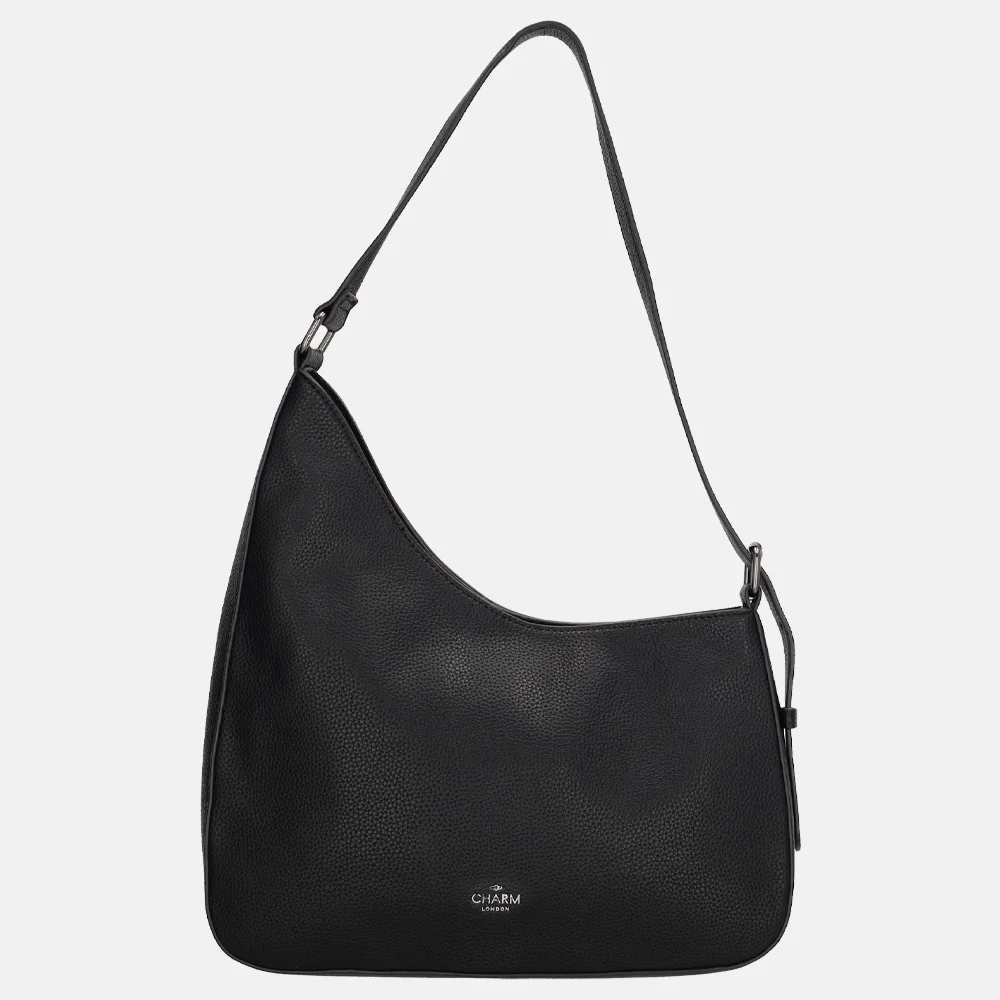 Charm London Mondmarte schoudertas zwart bij Duifhuizen
