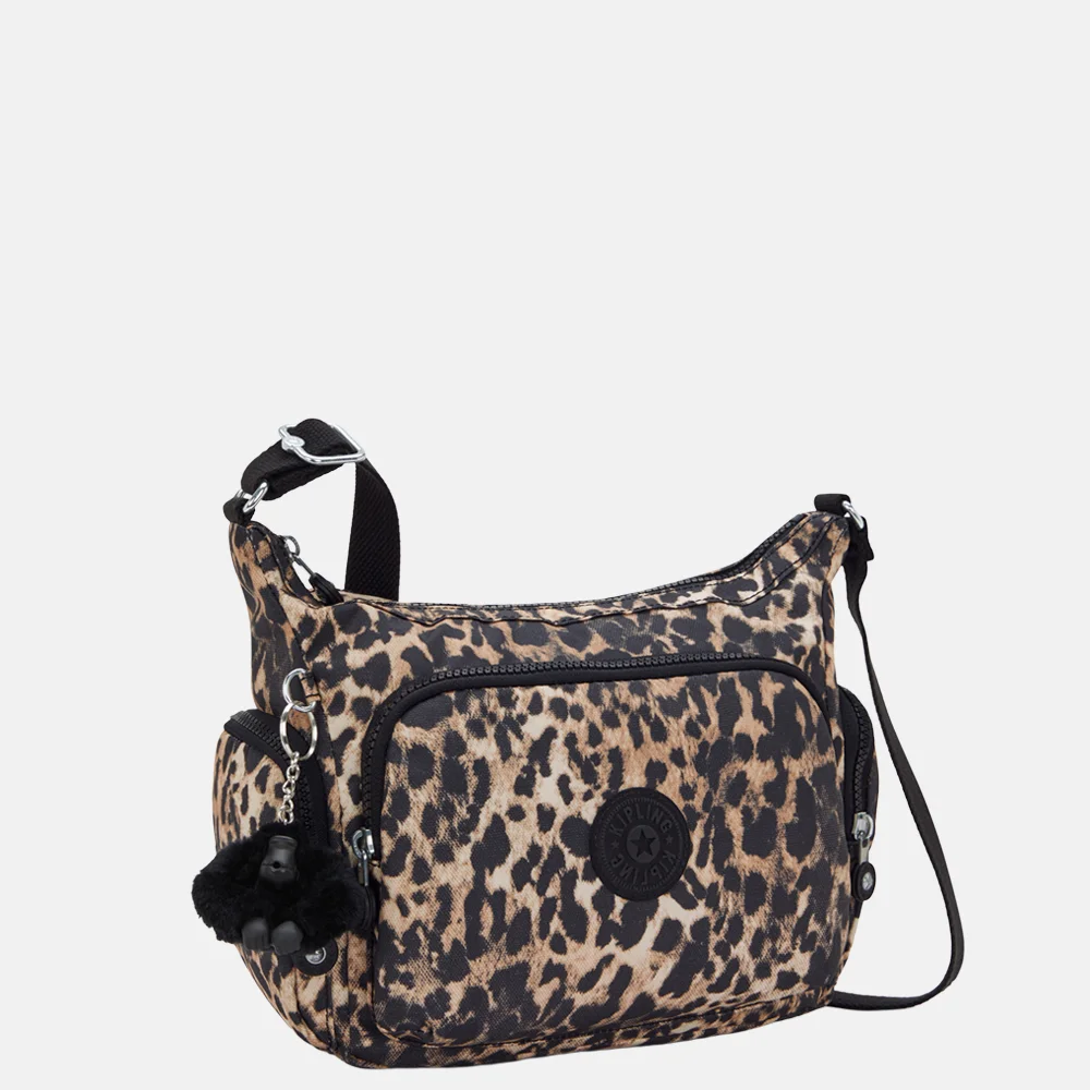 Kipling Gabb schoudertas S wild leopard bij Duifhuizen