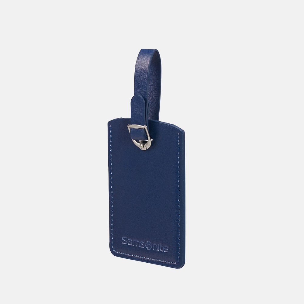 Samsonite kofferlabel midnight blue bij Duifhuizen