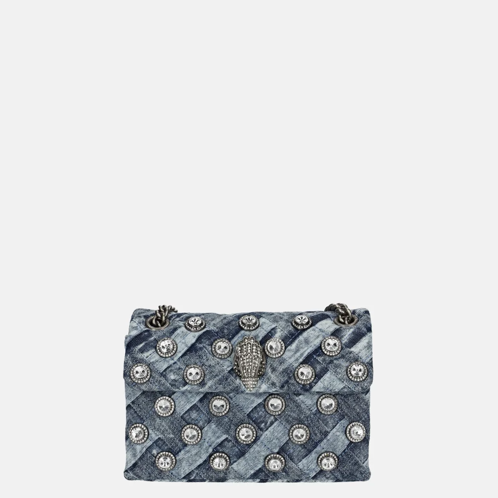 Kurt Geiger Kensington schoudertas denim bij Duifhuizen