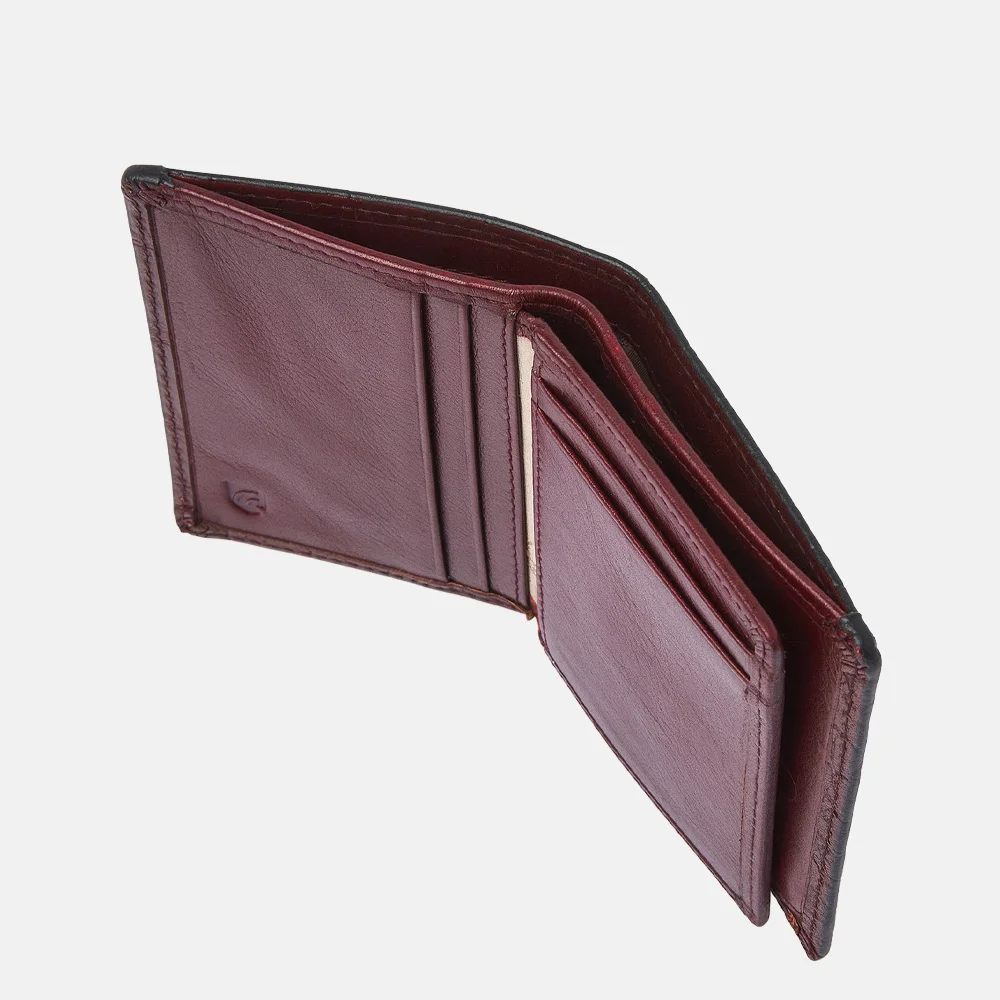 Castelijn en Beerens mini wallet pasjeshouder croco rood bij Duifhuizen
