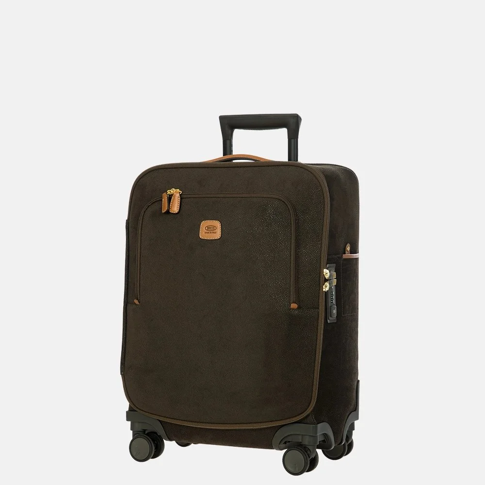 Bric's Trolley handbagage koffer 55 cm olive bij Duifhuizen
