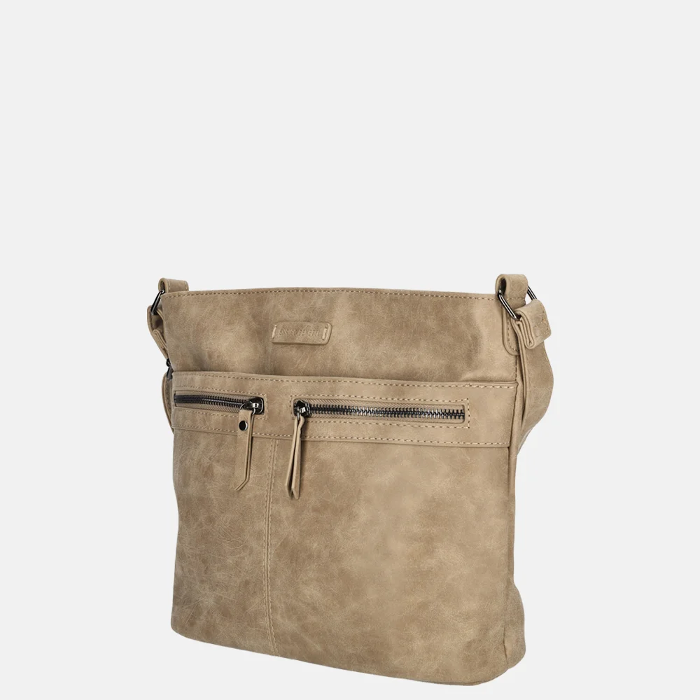 Enrico Benetti Noumea crossbody tas middentaupe bij Duifhuizen
