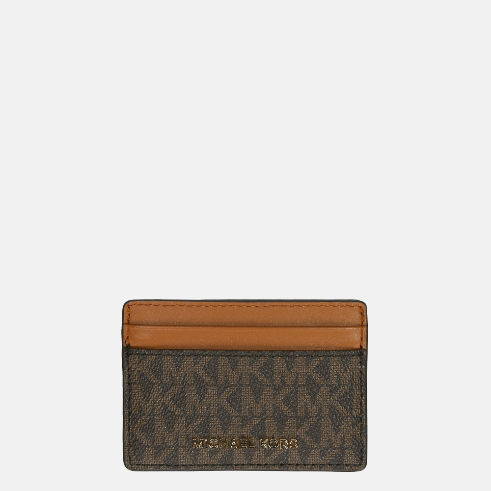 Michael Kors Jet Set pasjeshouder brown bij Duifhuizen