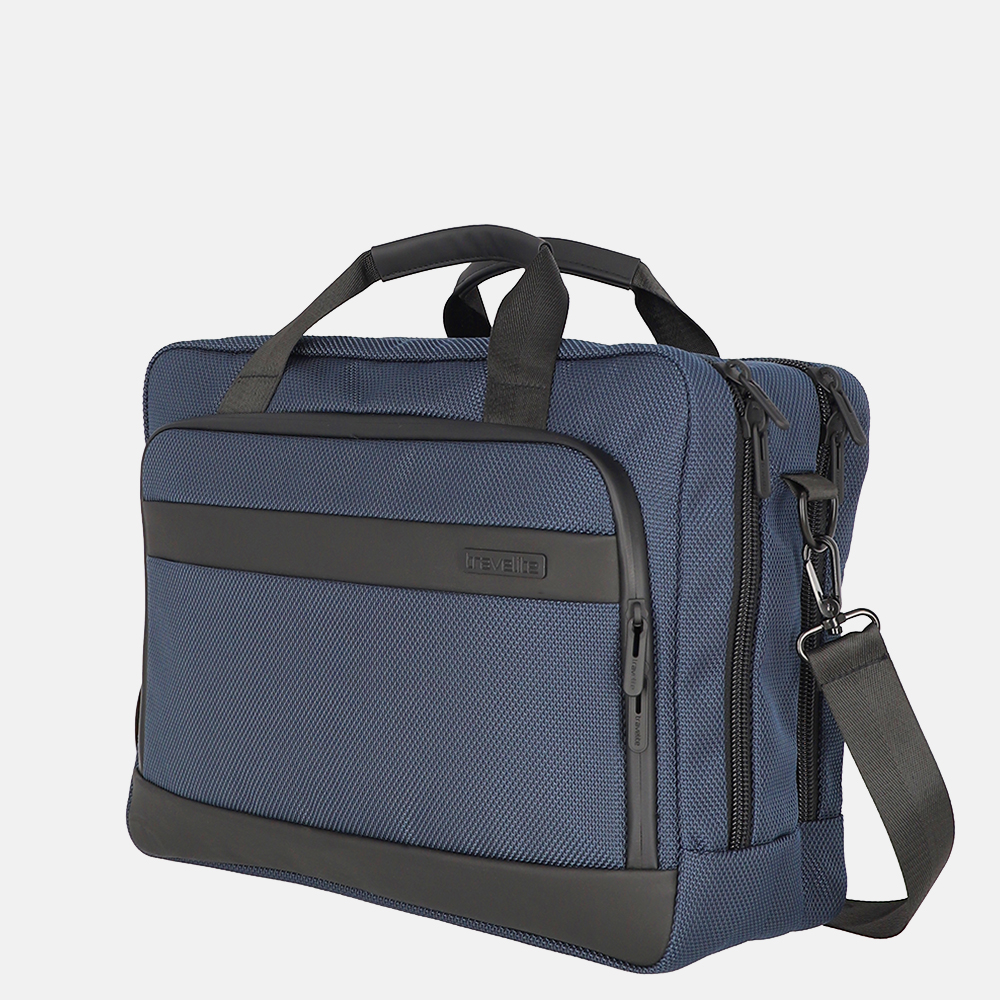 Travelite Meet laptoptas 15.6 inch navy bij Duifhuizen