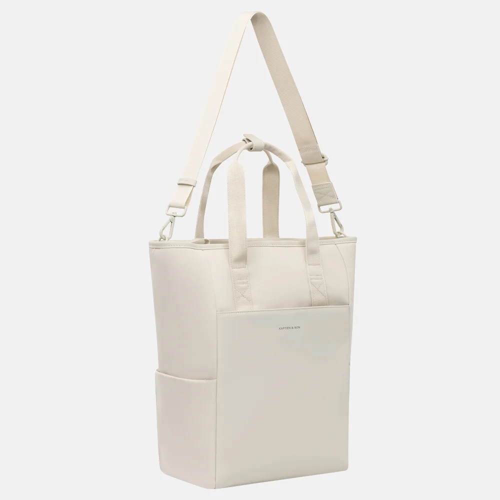 Kapten & Son Lindby Pro laptoprugzak sandstone bij Duifhuizen