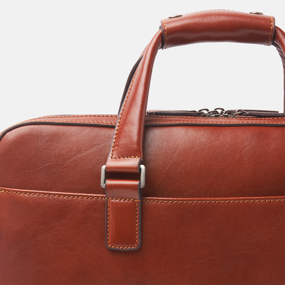 Castelijn & Beerens Gaucho Paul laptoptas 15.6 inch cognac bij Duifhuizen