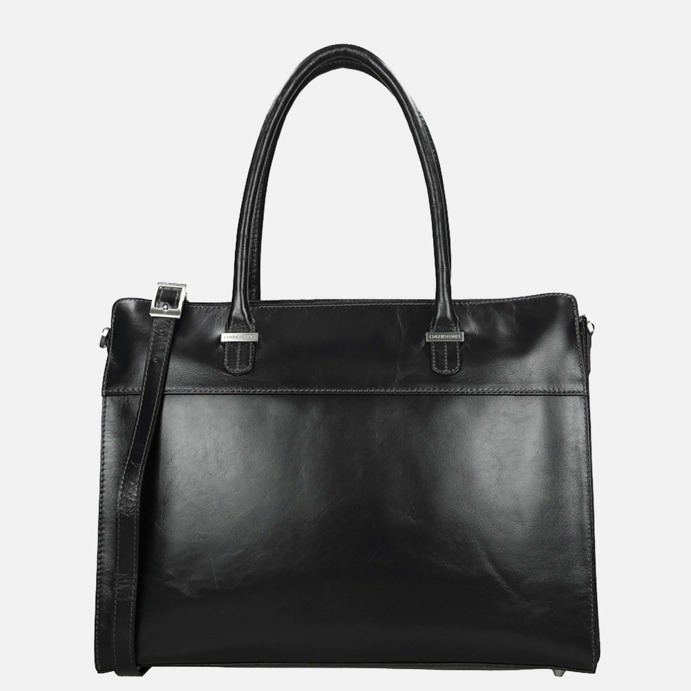 Claudio Ferrici Classico shopper/laptoptas 15 inch black