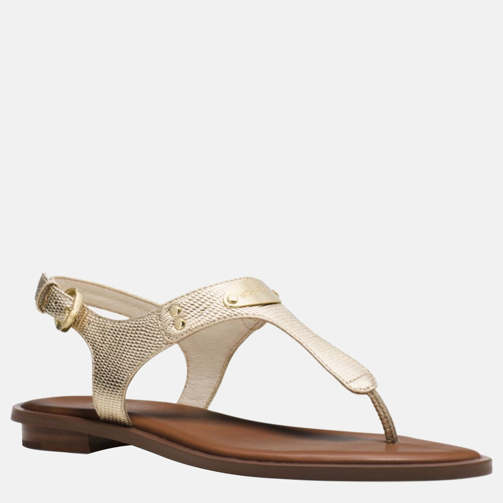 Michael Kors Plate sandaal pale gold
