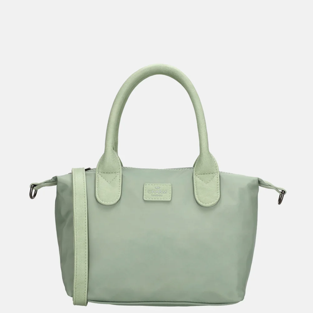 Charm London Buckingham Mono handtas lichtgroen