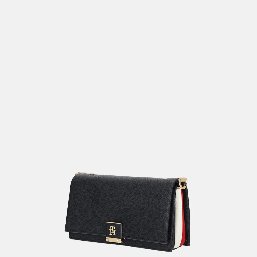 Tommy Hilfiger Mini crossbody tas space blue bij Duifhuizen