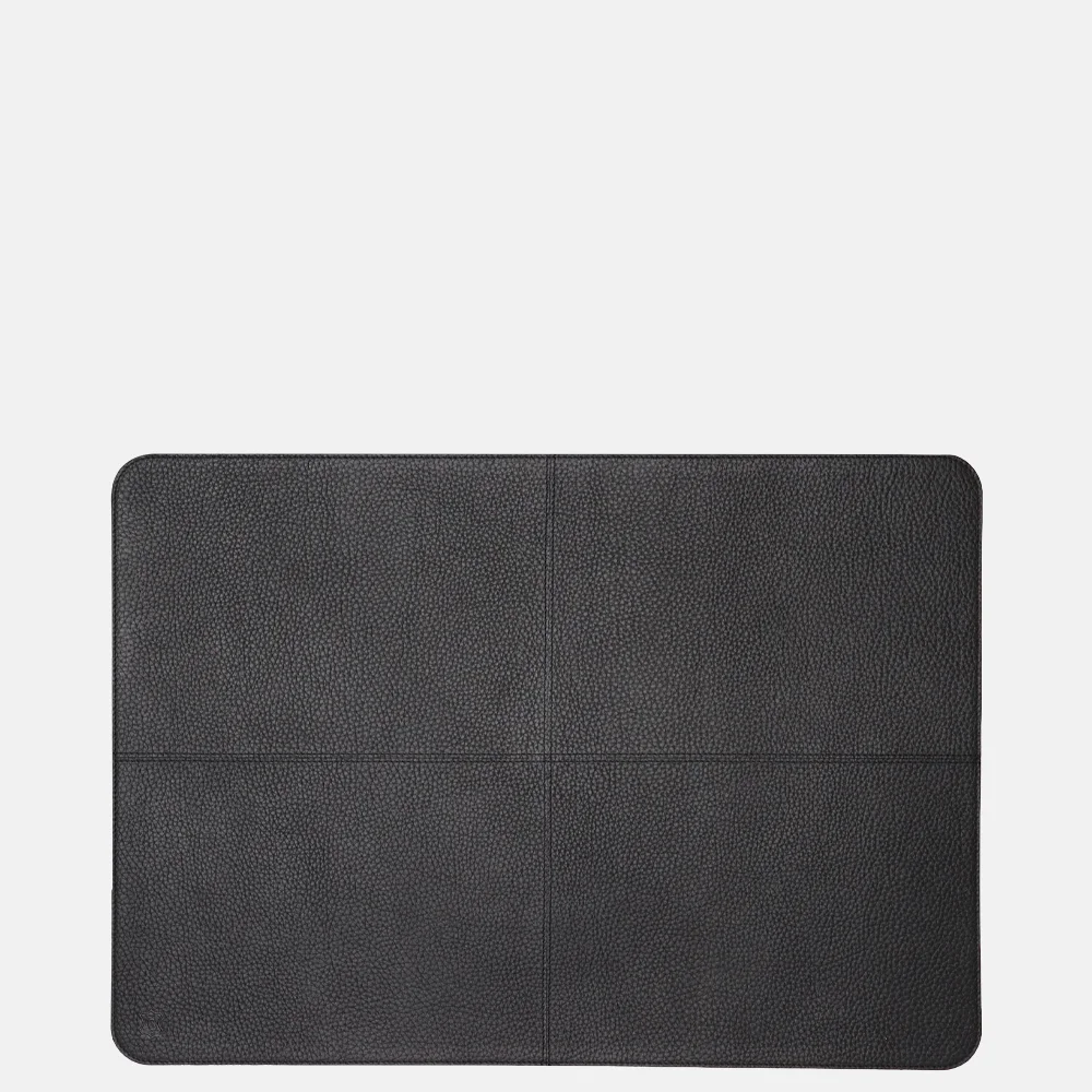 Chamada leren placemats rechthoek effen (2 stuks) black