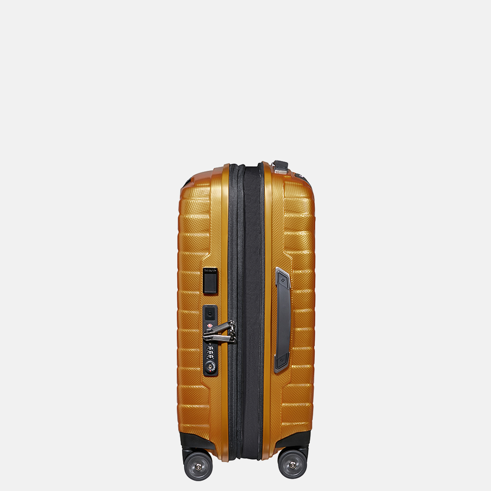 Samsonite Proxis expandable handbagage koffer 55 cm honey gold bij Duifhuizen