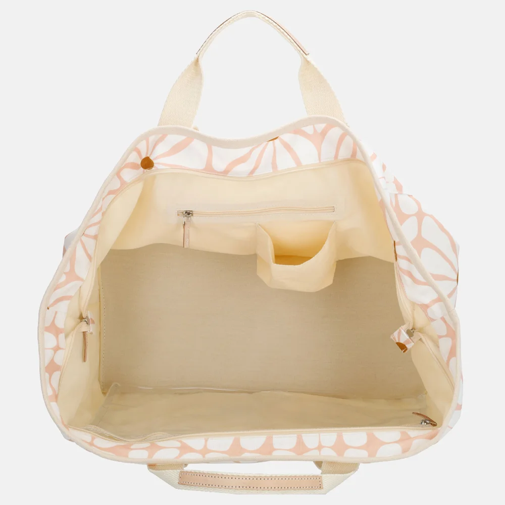 Zebra Trends Elise strandtas retro roze bij Duifhuizen