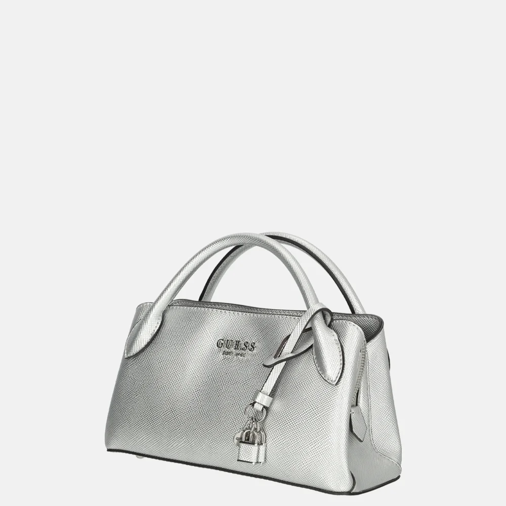 Guess Fedana girlfriend satchel handtas S silver bij Duifhuizen