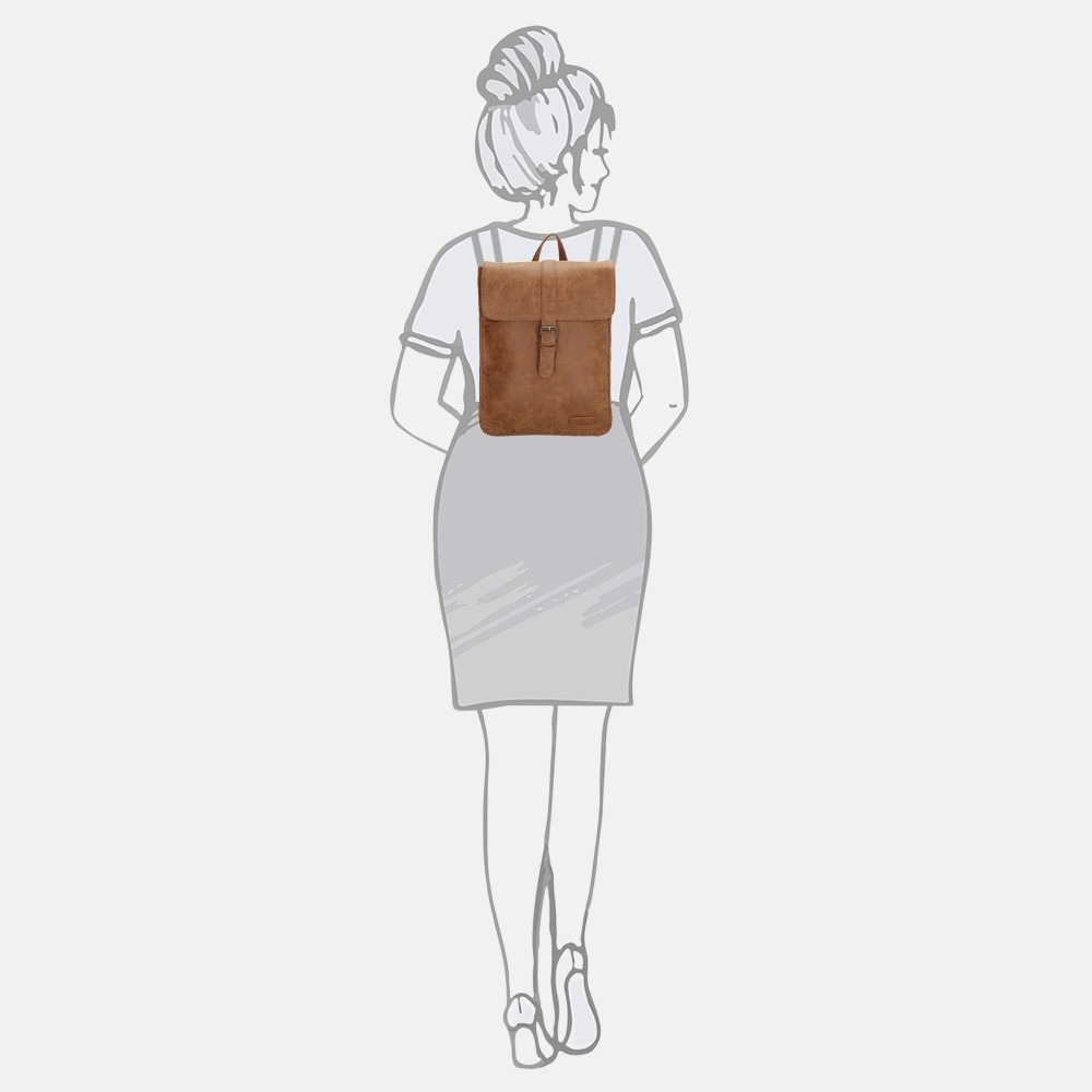 Enrico Benetti Kate rugzak cognac bij Duifhuizen