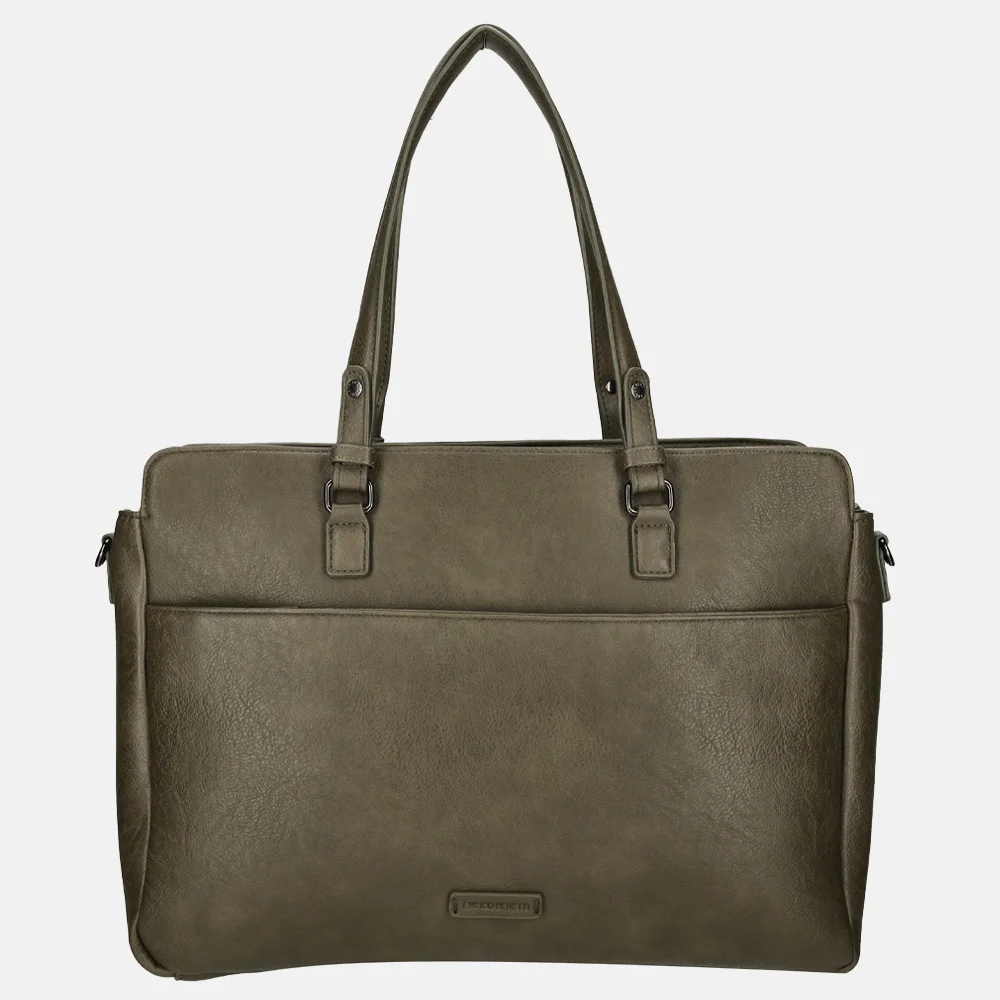 Enrico Benetti Lily shopper 15 inch olive bij Duifhuizen