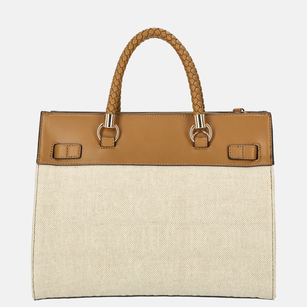 Liu Jo Manhattan tote shopper bedrukt M naturale bij Duifhuizen