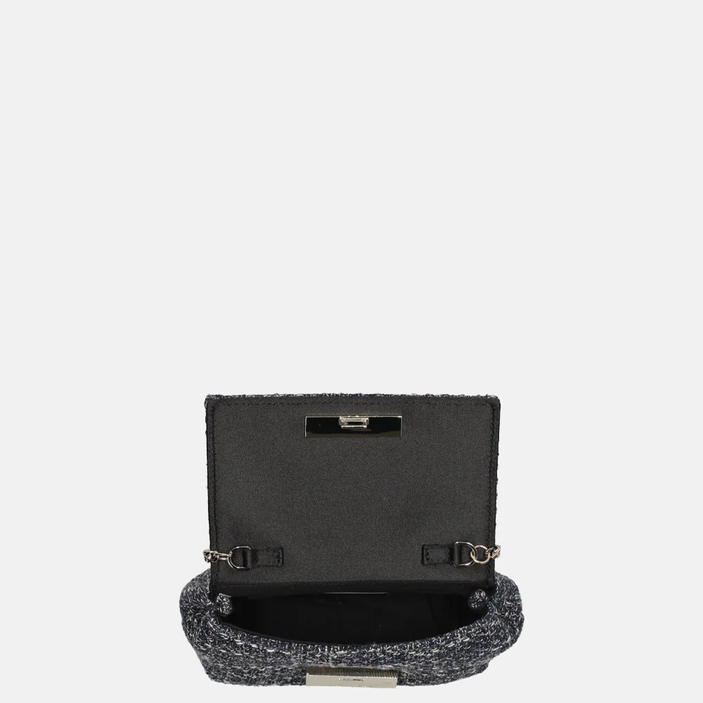 Ted Baker Libbiie crossbody tas tweed navy bij Duifhuizen