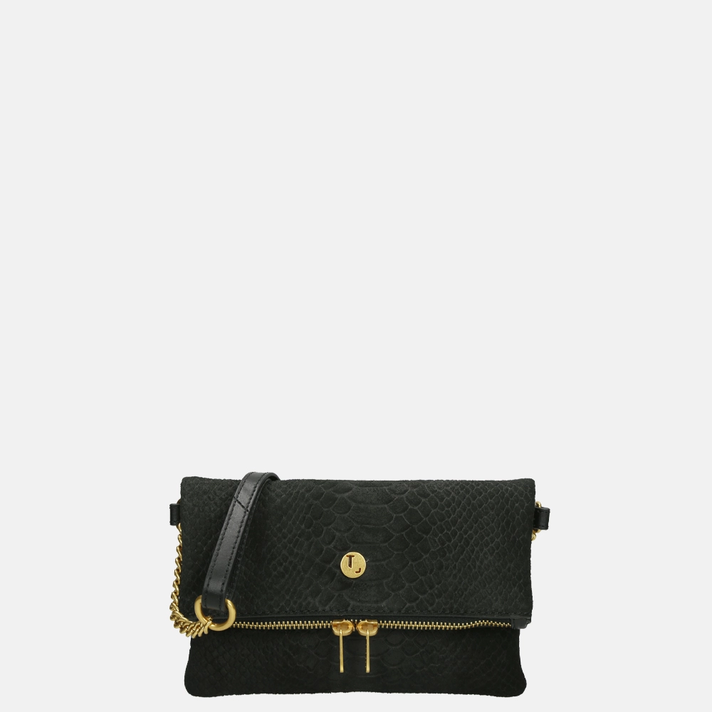 Loulou Essentiels Sugar Snake crossbody tas black bij Duifhuizen