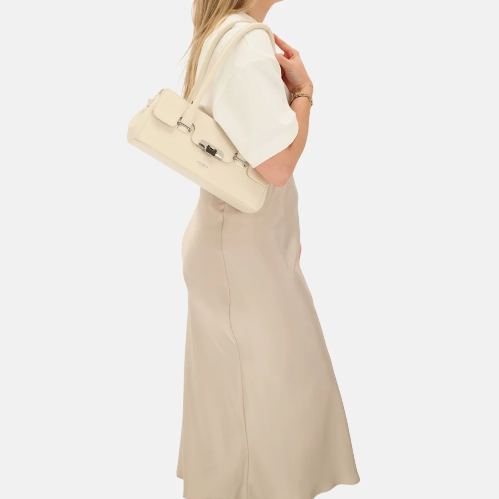 Charm London Soho schoudertas classic creme bij Duifhuizen