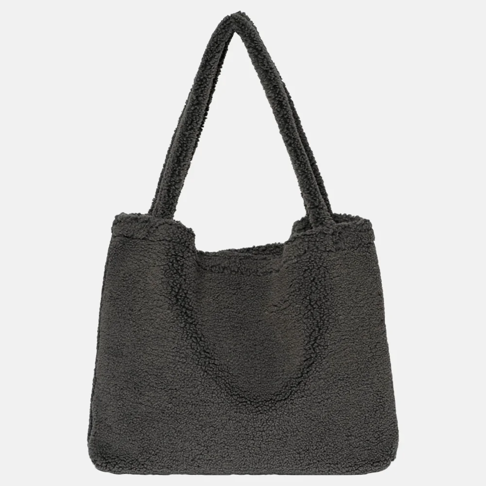 Studio Noos Teddy Mom-Bag shopper dark grey bij Duifhuizen