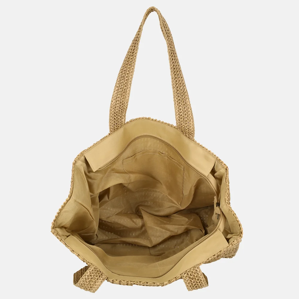 Enrico Benetti Capri shopper riet L natuur bij Duifhuizen