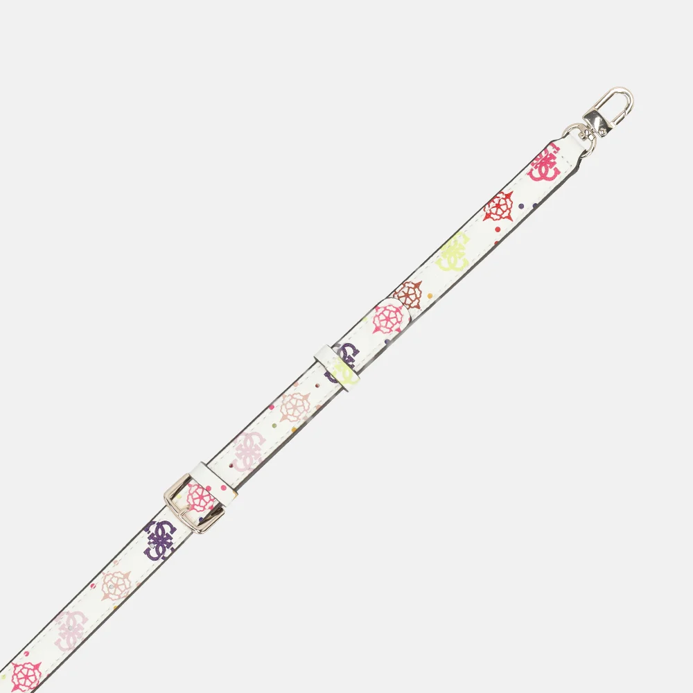 Guess Emelie flap schoudertas multi logo bij Duifhuizen