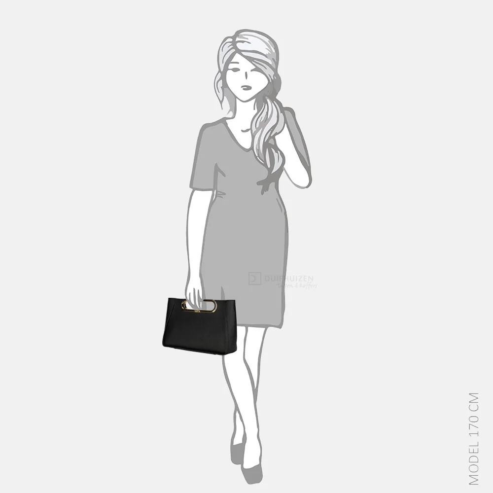 Michael Kors Chelsea clutch L black bij Duifhuizen