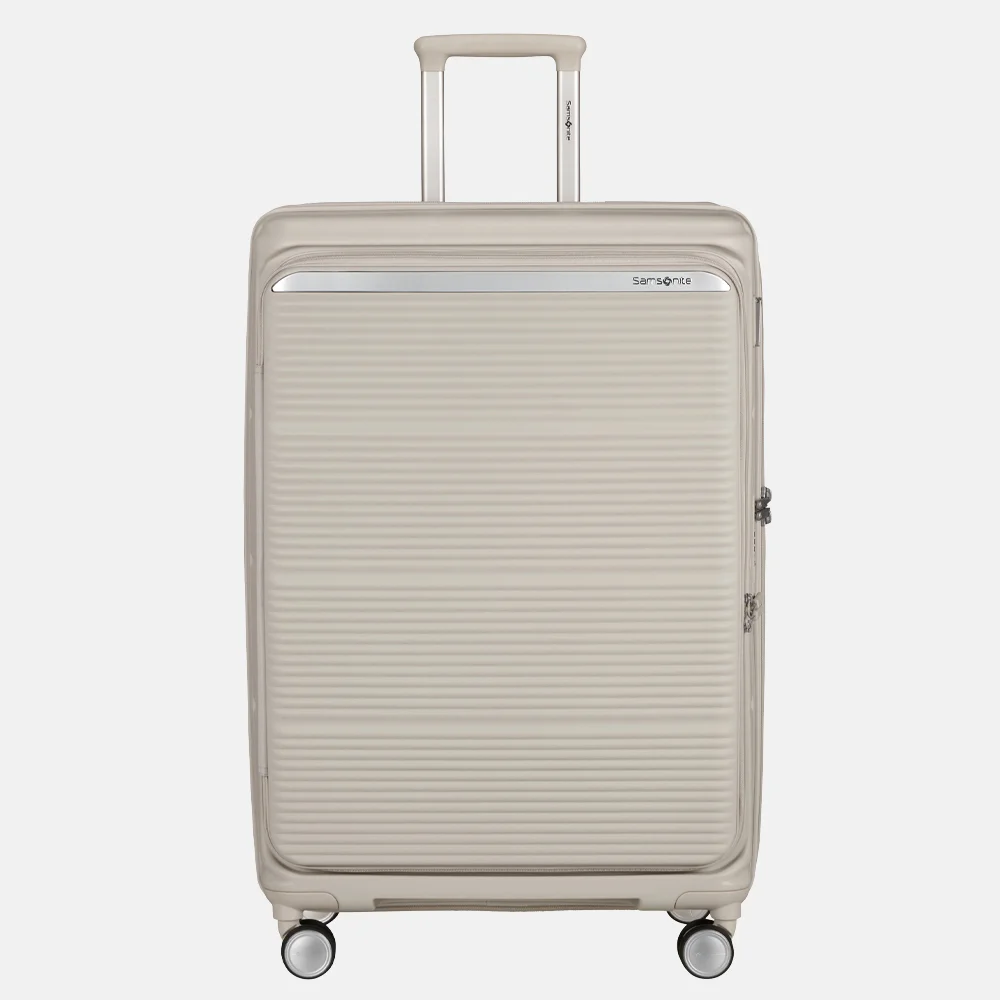 Samsonite Paralux HS Spinner reiskoffer expendable 75 cm stone grey bij Duifhuizen