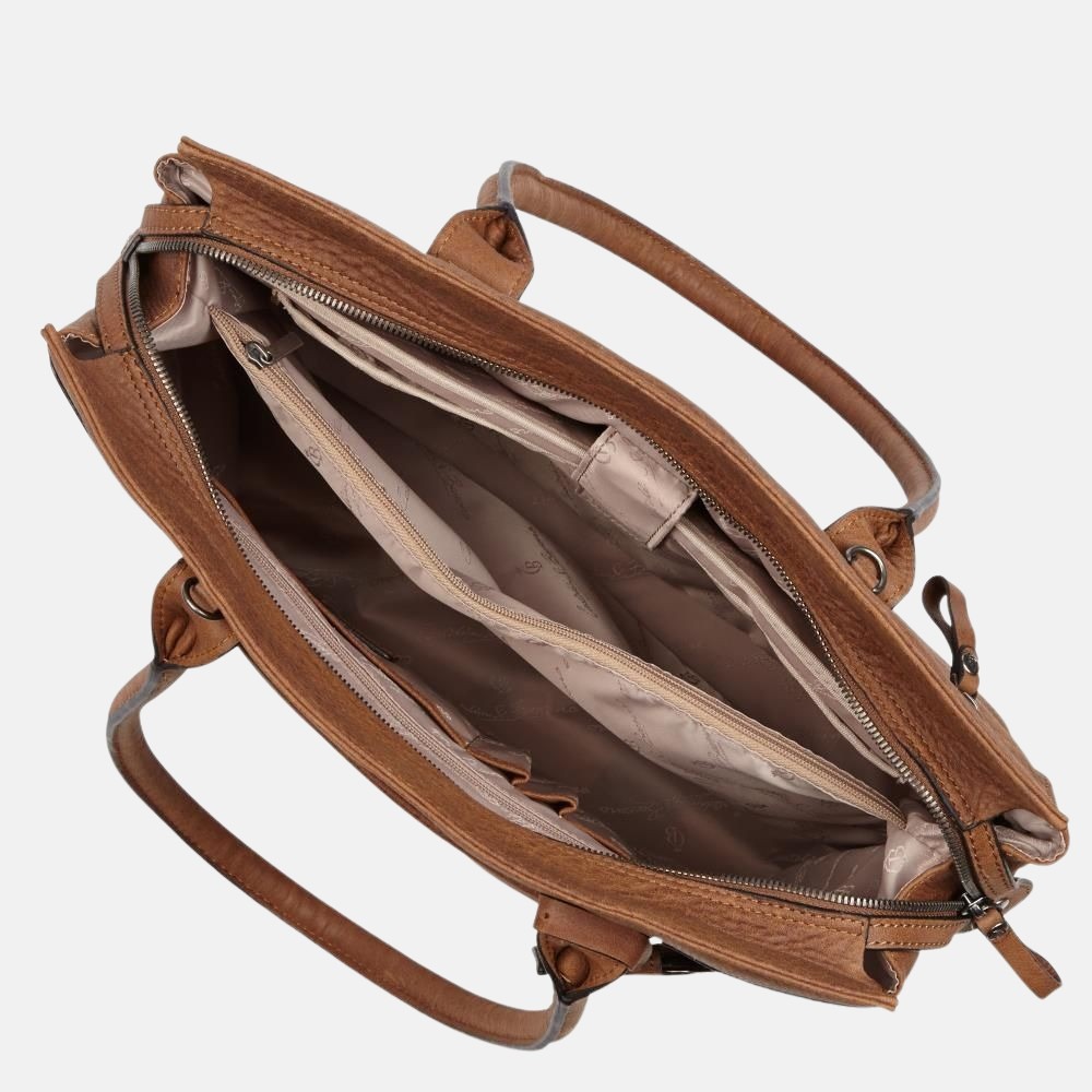 Castelijn & Beerens Carisma laptoptas 15.6 inch cognac bij Duifhuizen
