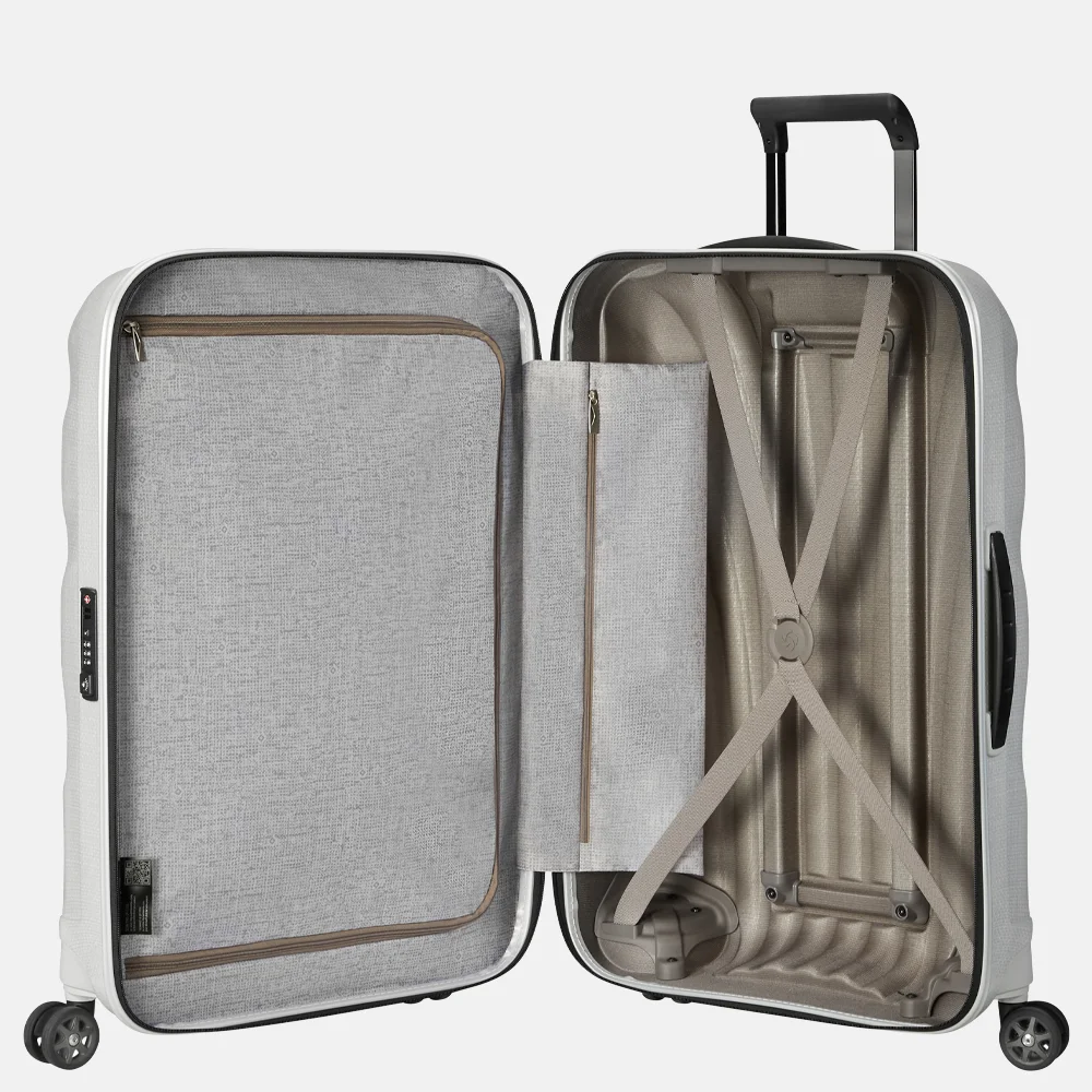 Samsonite C-Lite reiskoffer 75 cm off white bij Duifhuizen