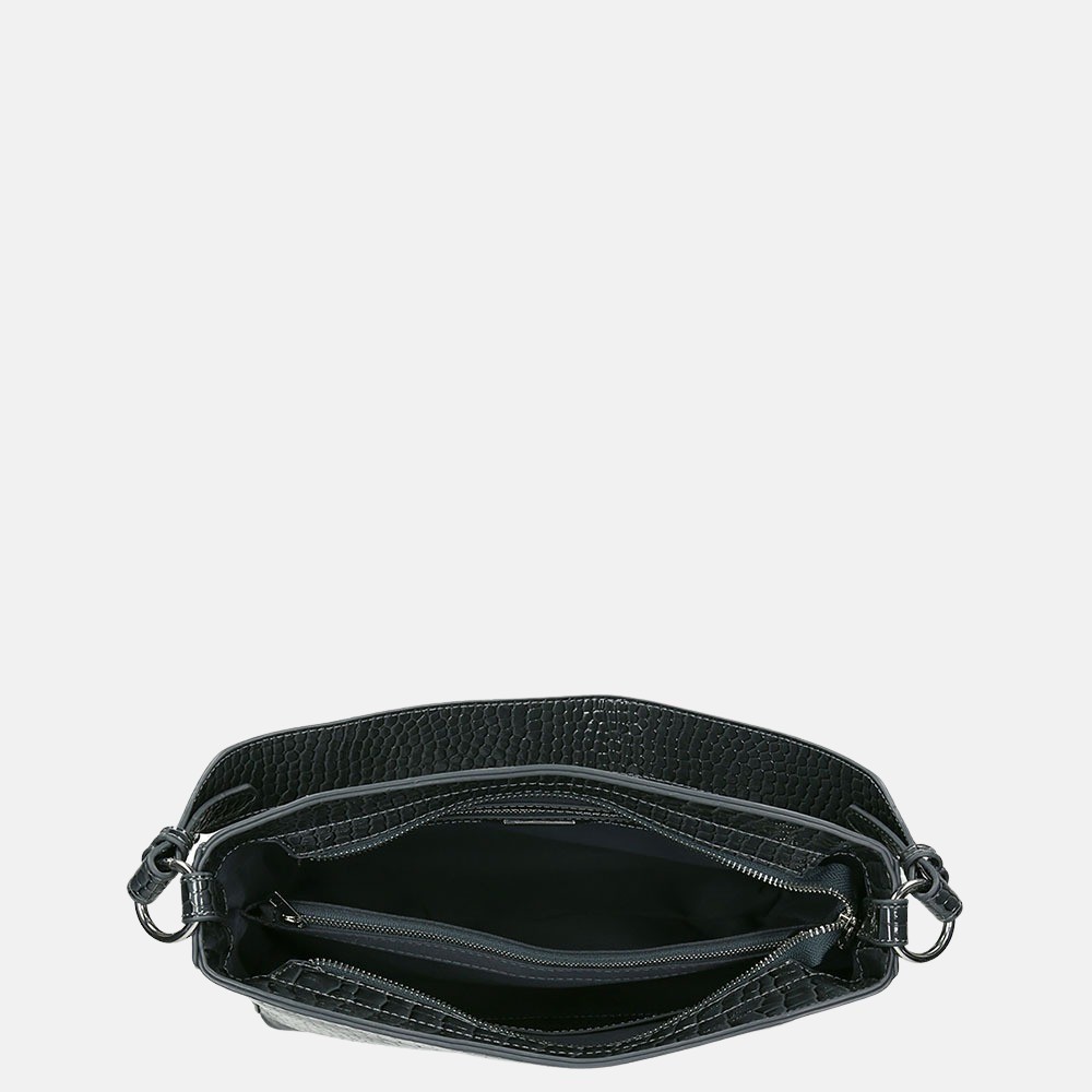 HVISK Amble Croco buideltas dark grey bij Duifhuizen