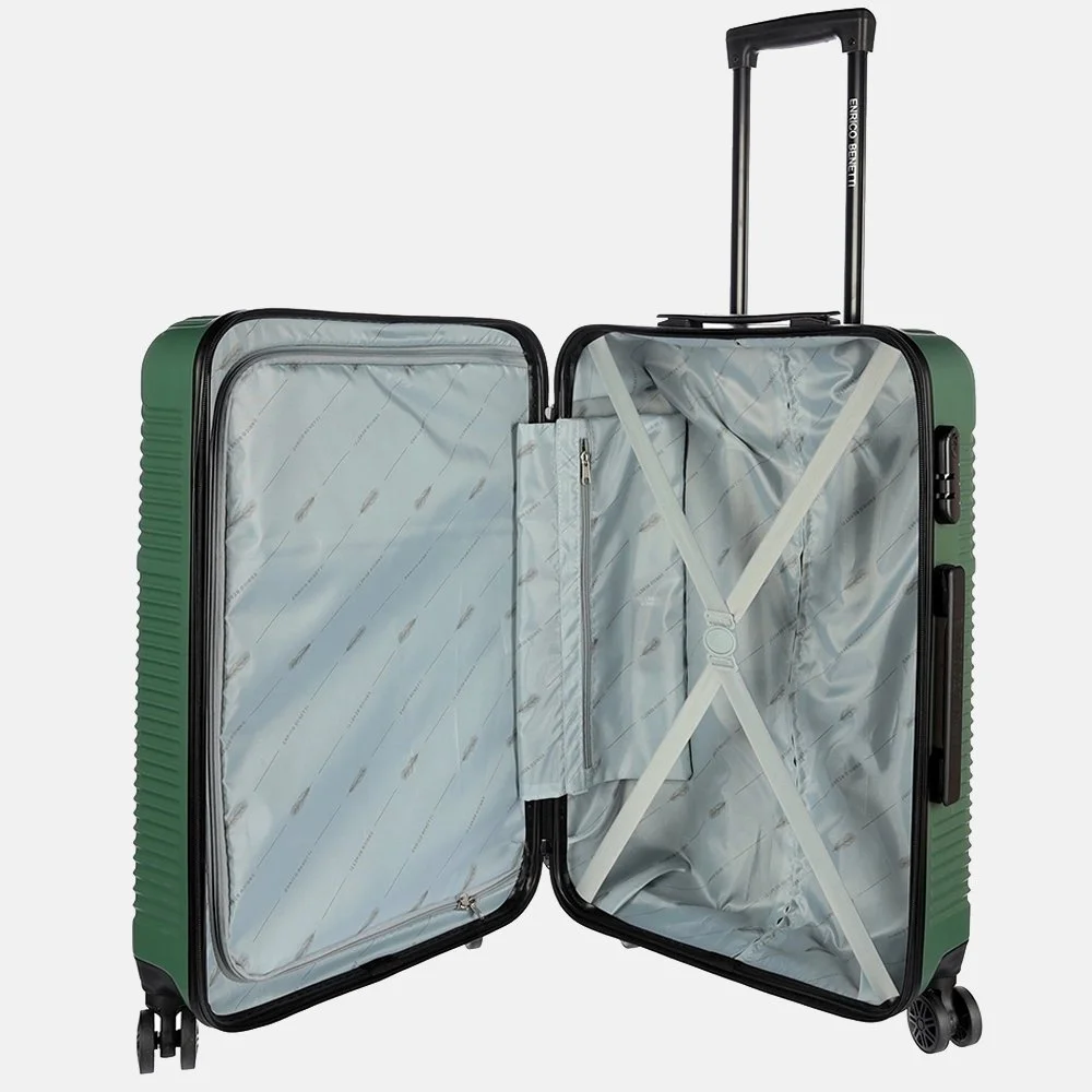 Enrico Benetti Spinner Louisville koffer 65 cm olijf bij Duifhuizen