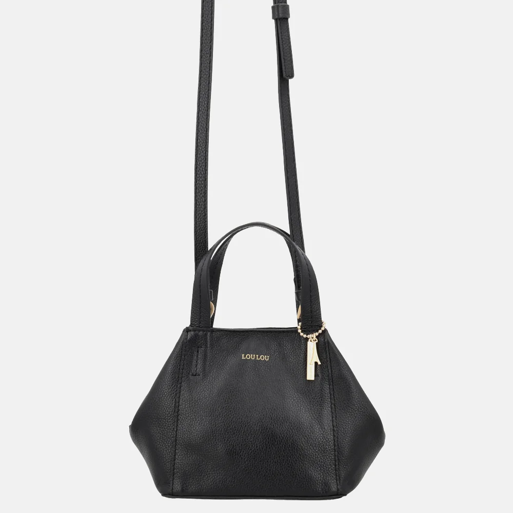 Loulou Essentiels Elodie handtas black bij Duifhuizen