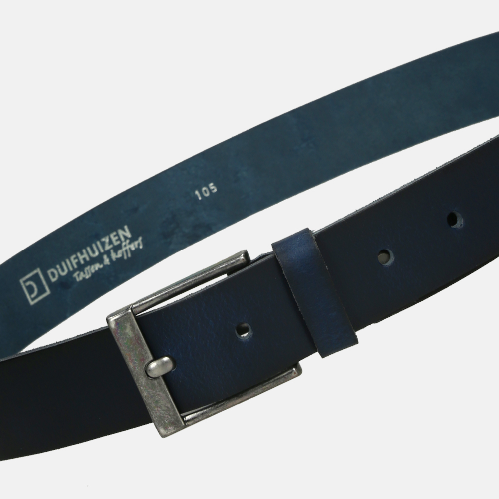 Duifhuizen casual riem 4 cm donkerblauw bij Duifhuizen