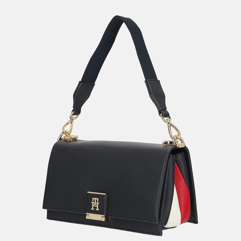 Tommy Hilfiger crossbody tas M space blue bij Duifhuizen