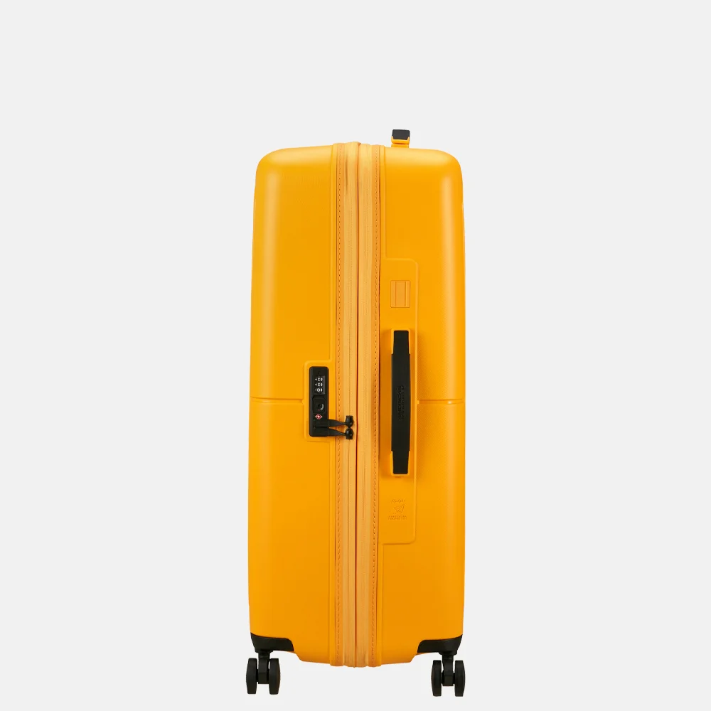 American Tourister Dashpop reiskoffer 77 cm golden yellow bij Duifhuizen