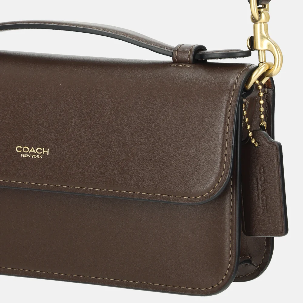 Coach Elora top handle crossbody tas maple bij Duifhuizen