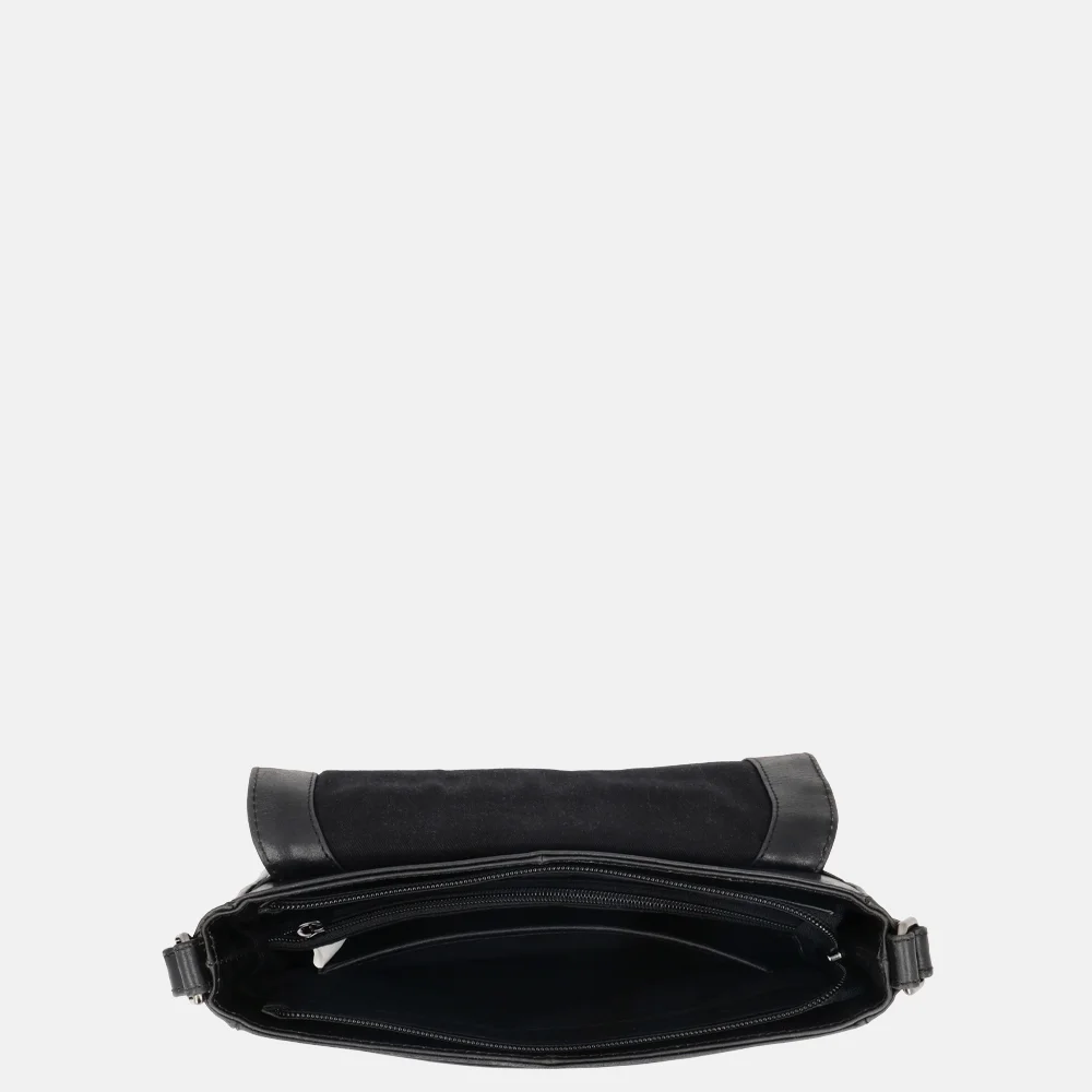 Hide & Stitches Porto crossbody tas zwart bij Duifhuizen