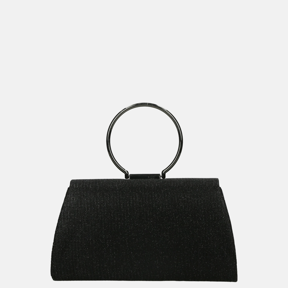 Firenze ring clutch glitter black bij Duifhuizen