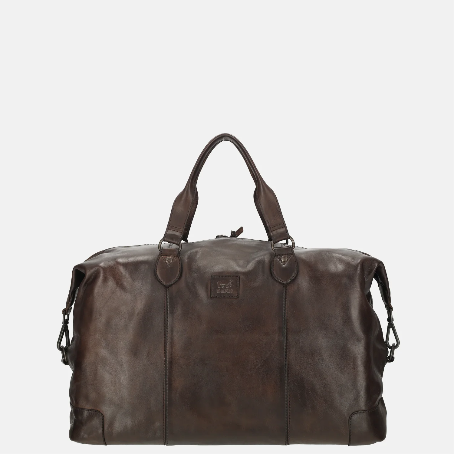 Bear Design Sam weekendtas + laptopvak donkerbruin bij Duifhuizen