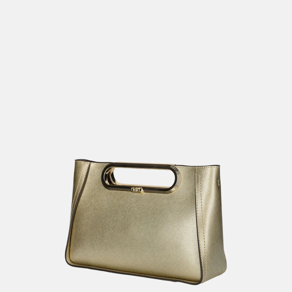 Michael Kors Chelsea clutch L pale gold bij Duifhuizen